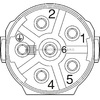 Kruhový konektor se závitem M23 - M23-5ES198A8023