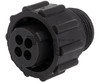 Kruhový plastový konektor z řady CPC, série1.