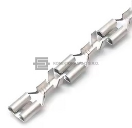 Kontak z řady FASTON 250 na cívce