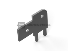 Kontakt Faston 6.3x0.8mm do plošného spoje.
