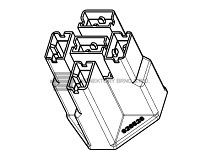 Patice relé z řady Positive Lock.