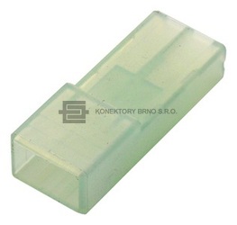 Krytka na dutinku z typové řady Faston pro rozměr 6.3mm.