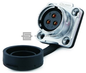 Kruhový konektor CNLINKO řady DH-20/M20. Počet pinů 3