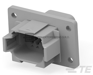Vodotěsný řadovový konektor pro automobilový průmysl od výrobce Deutsch.