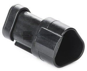 Vodotěsný řadovový konektor pro automobilový průmysl od výrobce Deutsch.