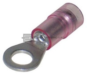Izolované oko "Double crimp" na zakončení kabelu s průřezem vodiče 0,5 - 1,5 mm2 / M4