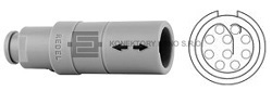 Kruhový plastový konektor z řadý REDEL s dutinkami,10 pin
PRG.M1.0GL.LC65Z