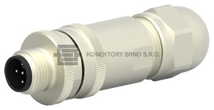 Kruhový konektor se závitem M12 stíněný