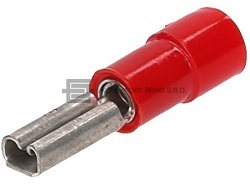 Plochá dutinka 2.8x0.5mm s izolací pro vodič dle DIN 46245.
Ekvivalent k RF-F305