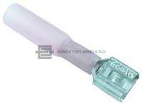 Dutinka faston 6.3x0.8 s teplem smrštitelnou bužírkou