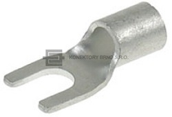 Kabelová neizolovaná vidlička na vodič 1,5-2,5mm2 pod šroubek M8